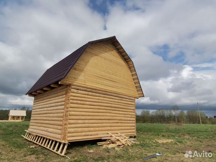 Сруб бани 6х6