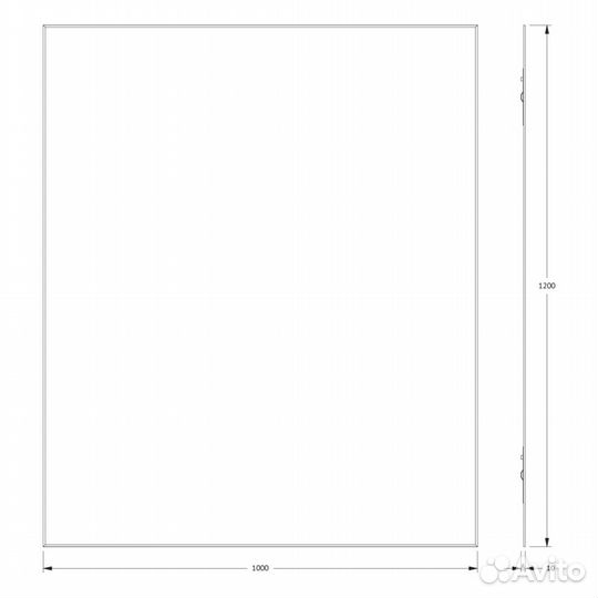 Зеркало Evoform Standard BY 0244 100x120