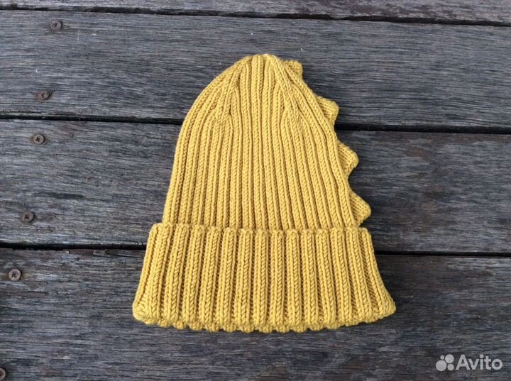 Шапка-бини дракончик меринос ручная работа