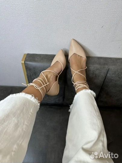 Балетки бежевые 38 размер