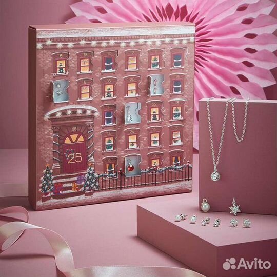 Адвент календарь с косметикой 24дня и бижутерией
