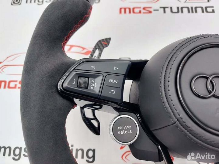 Руль Audi RS карбон дисплей Ауди A4 B9 RS4 А4 рс4