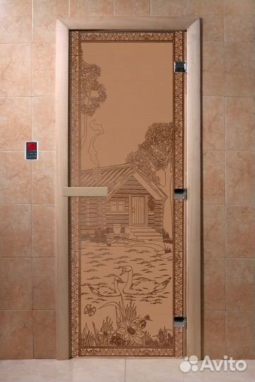 Стеклянные двери для бани и сауны