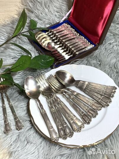 Ложки вилки мельхиор