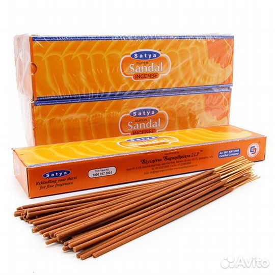 Satya Super Sandal Благовония 6 уп. х 90gm.,RU*090