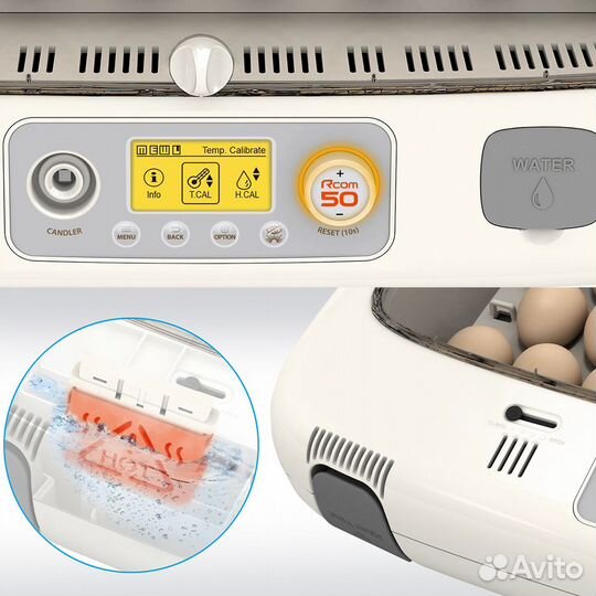 Инкубатор Rcom 50 DO PRO с овоскопом