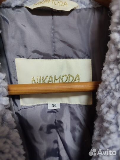 Шуба с шерстью альпаки и верблюда 46