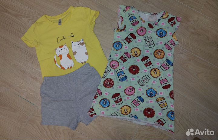 Пижамы пакетом для девочки 104