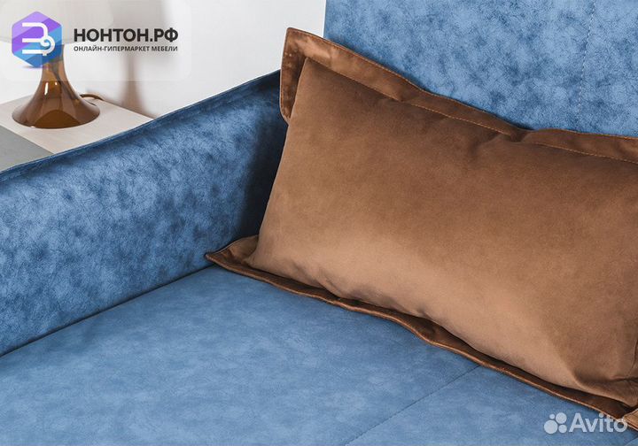 Диван выкатной Виола светло-синий