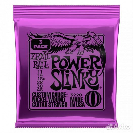 Ernie Ball 11-48 Power Slinky 3220, 3 к. (Новый)