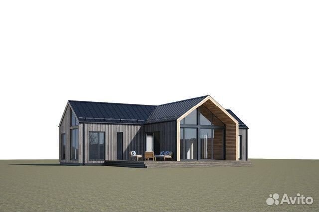Каркасный дом под ключ 166м2 Барнхаус166