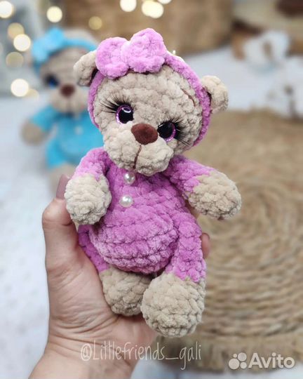 Мишка вязаный. ручная работа