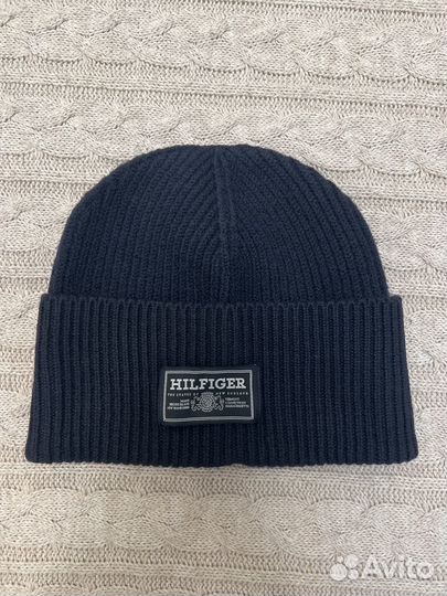 Шапка из шерсти Tommy Hilfiger оригинал