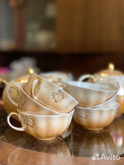 Чайный сервиз СССР дулево фарфор