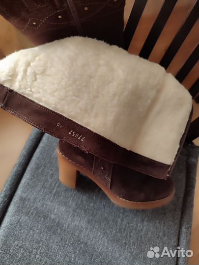 Сапоги женские замшевые р 36