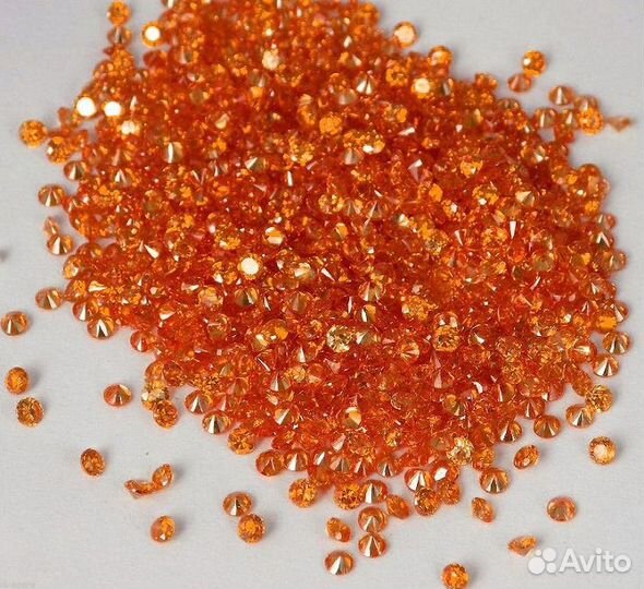 Сапфир натуральный 1,05Ct 1,2мм 100шт VVS Цейлон