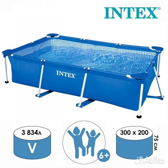 Каркасный бассейн intex