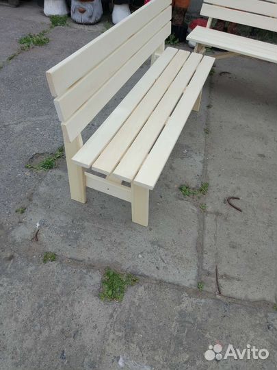 Скамейка из осины