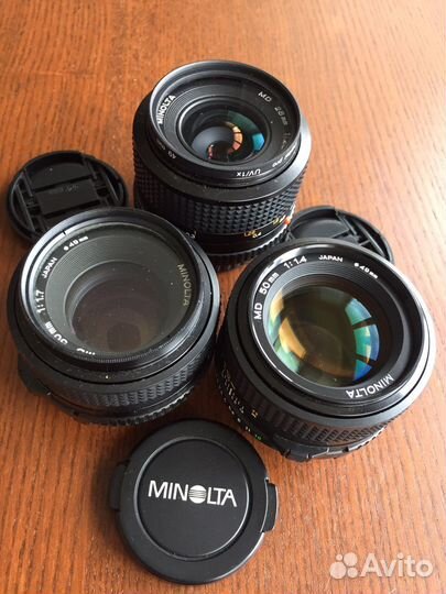 Объективы minolta MD 50/1.4 50/1.7 28/2.8