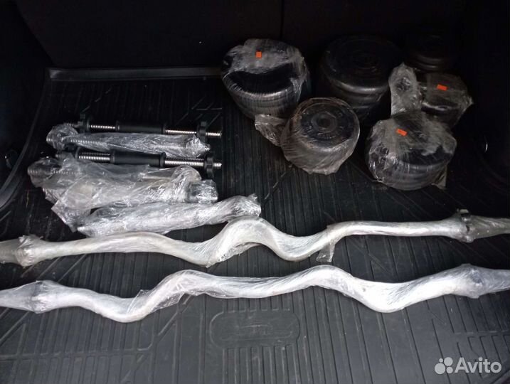 Блины, грифы, гантели, гири, скамейки, стойки