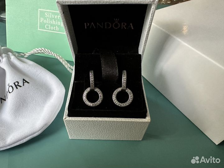 Новые серьги Pandora сердца