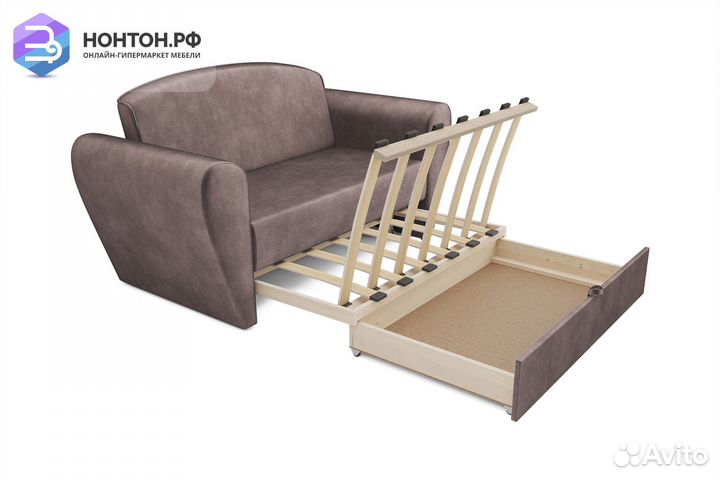 Диван выкатной Квартет светло-коричневый
