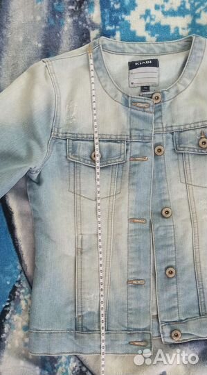 Джинсовая куртка для девочки 146 152 новая