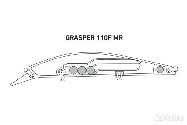 Воблер LureMax grasper 110F MR-042 18,5г