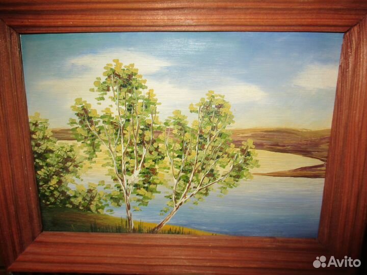 Картина Маслом Пейзаж. См в описание