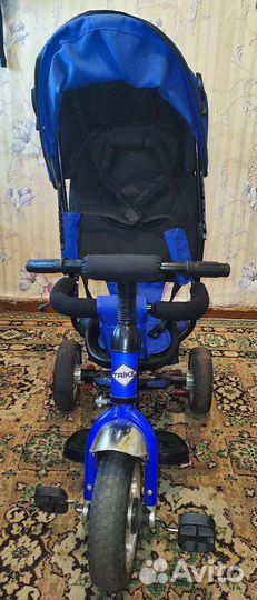 Детский велосипед трехколесный с ручкой