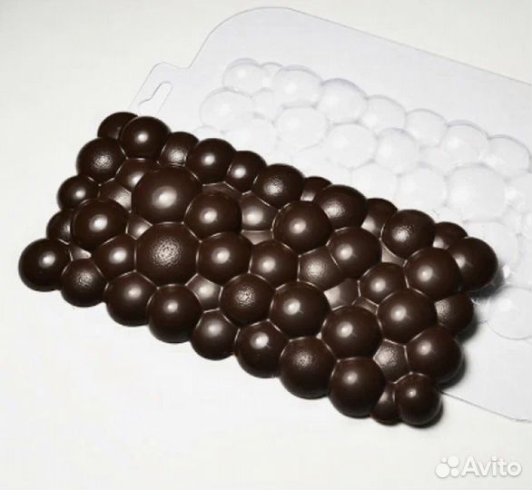 Формы для шоколада пластиковые новые 3 штуки