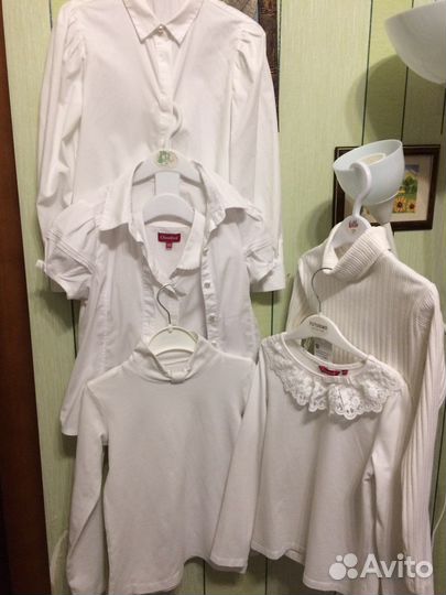 Блузки для школы раз 128-134