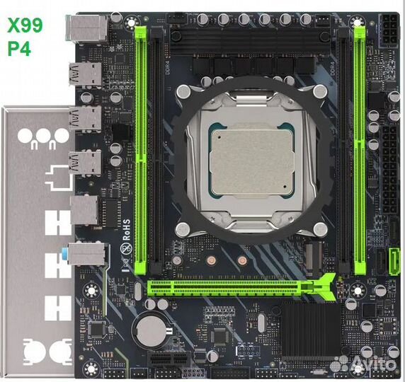 Мат.плата X99, CPU 12 ядер E5-2673v3, 8+8 GB