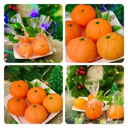 Мандаринки из мыла