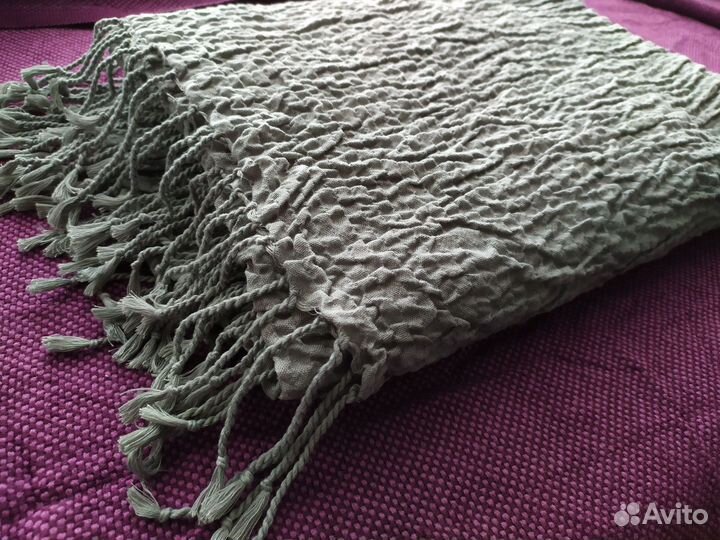 Плед IKEA rodfloka 120*180, серый, новый