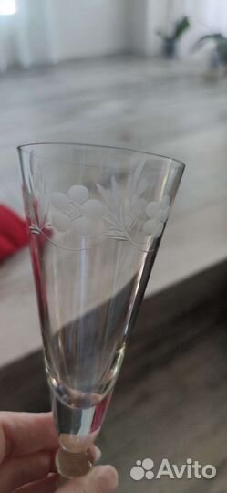 Хрустальные бокалы для шампанского СССР