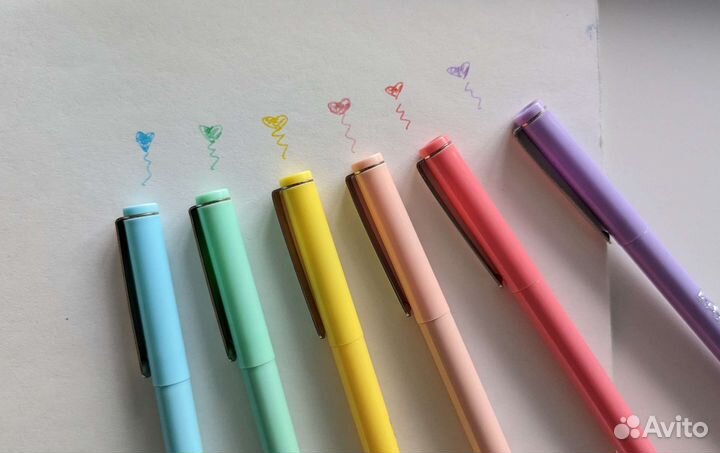 Ручки капиллярные Le Pen Pastel Set, 6шт, Япония