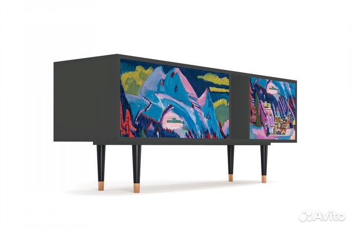 Тв-тумба T1 - Антрацит - Davos Winter