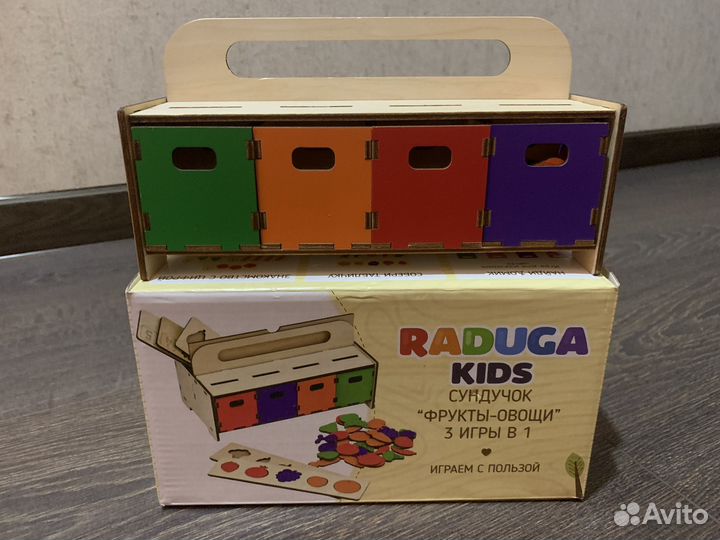 Деревянный сортер сундучок детский