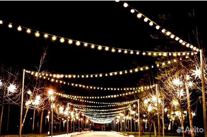 Гирлянда уличная Белт-лайт (Ретро) до -60С Каучук