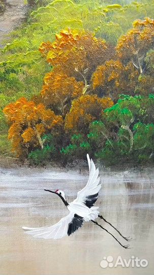 Большая картина маслом на холсте