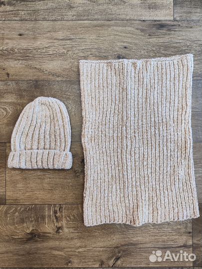 Женский снуд и шапка