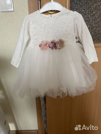 Платье на годик 80, сандали