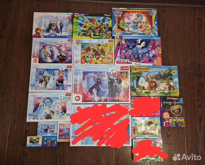 Пазл Холодное сердце, щенячий патруль и т.д