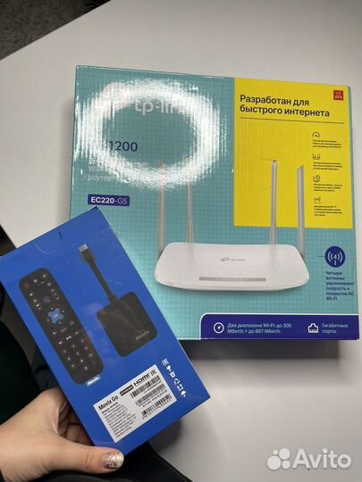 Приставка movxi go, tp link ac1200 ec220-g5