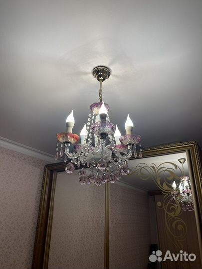 Люстры хрустальные бу