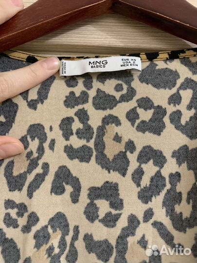 Платье леопардовое mango