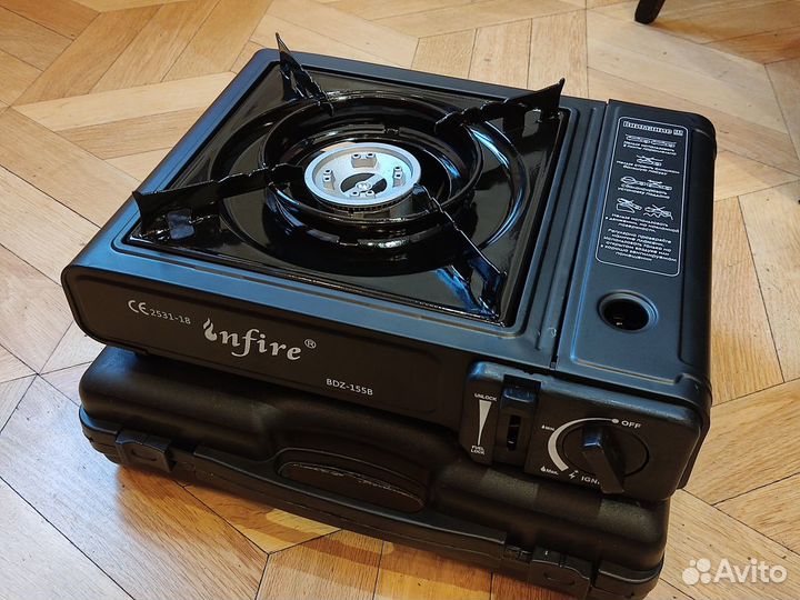 Плита газовая Infire в кейсе на рыбалку