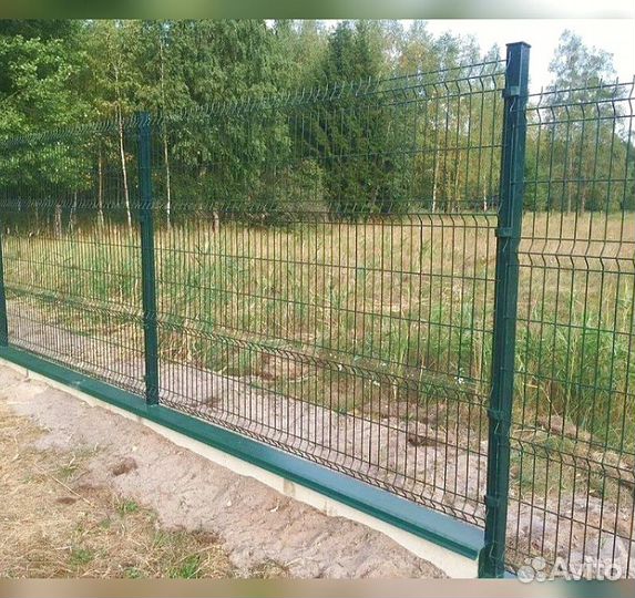 Сетка для забора 3d