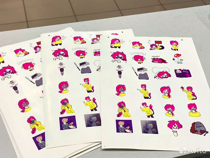 Плоттерная резка наклейки, стикеры, таблички